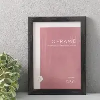 Фоторамка для фото 15х21 см "Oframe", пластик, чёрный, (пластик экран)