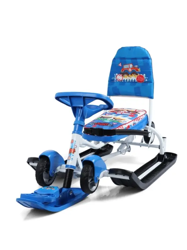 Снегокат &laquo;Тимка спорт 6 Машинки&raquo;, ТС6/БГ Nika