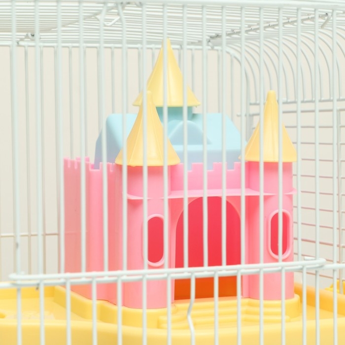 Клетка для грызунов Клетка для грызунов "Пижон" с замком, 31 х 24 х 27 см, коричневая