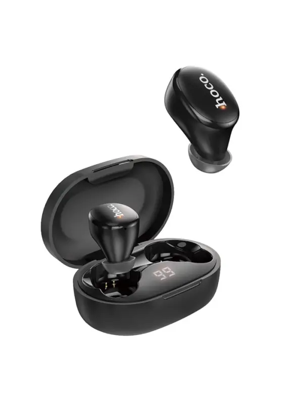 Наушники беспроводные Hoco E11, TWS, вакуумные, Bluetooth 5.1, 40/300 мАч, шумоподавление, чёрные