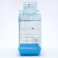 Клетка для птиц Bd-3/1o, раскрывающаяся крыша, 47,5 х 37 х 70 см, (фасовка 6 шт) голубая