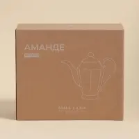 Заварочный чайник SL Home &laquo;Аманде&raquo;, 1.5 л, 27.5&times;14&times;24 см, фарфор, белый