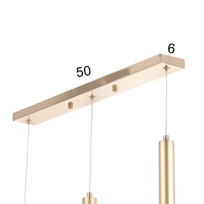 Светильник BayerLux Подвес BayerLuxной "Лейсана" 3хLED 3Вт 4000К золото 50х3х33-203см