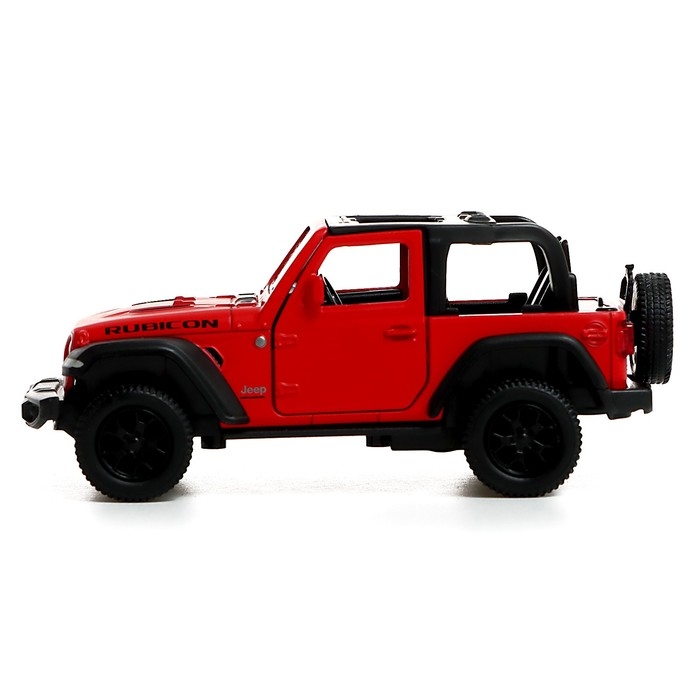 Машина металлическая JEEP WRANGLER, 1:32, инерция, цвет матовый красный Машина металлическая JEEP WRANGLER, 1:32, инерция, цвет матовый красный