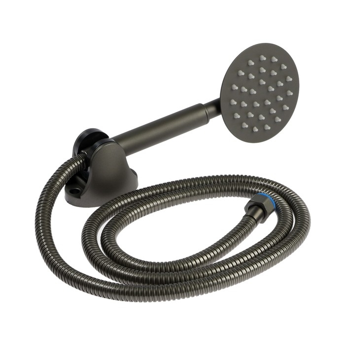 Смеситель для ванны ZEIN Z3836, однорычажный, душевой набор, графит Смеситель для ванны ZEIN Z3836, однорычажный, душевой набор, графит