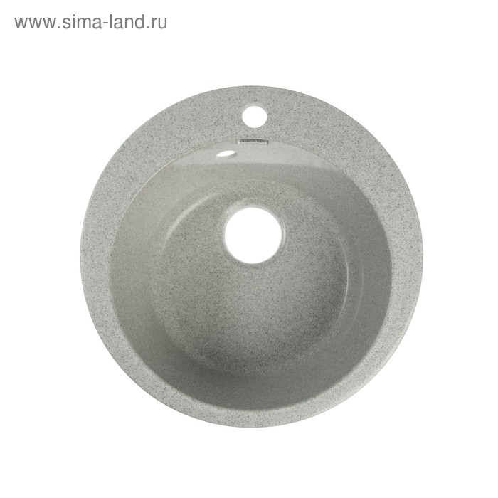 Мойка кухонная из камня MARRBAXX Виктори Z30Q10, d=475 мм, глянцевая, светло-серая Мойка кухонная из камня MARRBAXX Виктори Z30Q10, d=475 мм, глянцевая, светло-серая