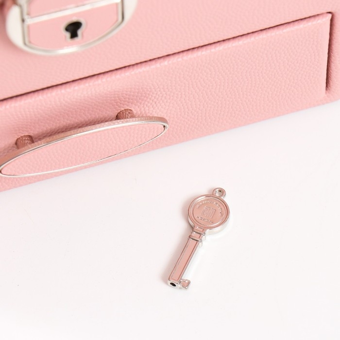 Шкатулка кожзам для украшений  Шкатулка кожзам для украшений "Сахарная вата" 16х16х11,8 см