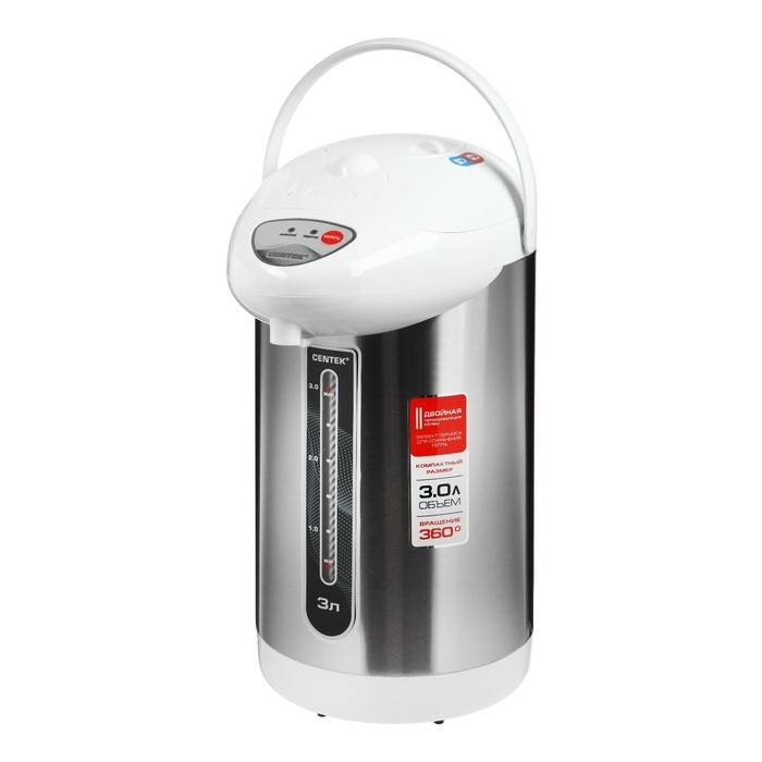 Термопот Centek CT-0080, 3 л, 600 Вт, белый Термопот Centek CT-0080, 3 л, 600 Вт, белый