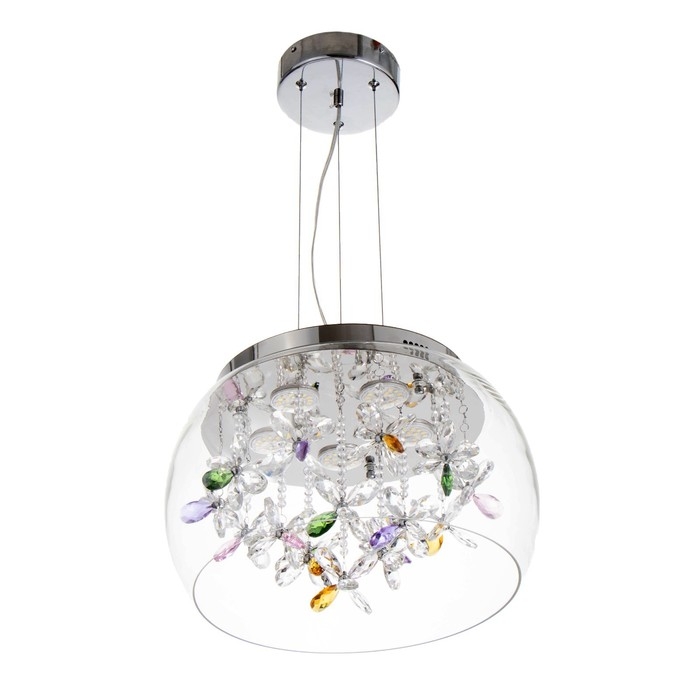 Люстра с ПДУ Люстра с ПДУ "Сифора" LED 50Вт 3000-6000К золото 40х40х23 см BayerLux