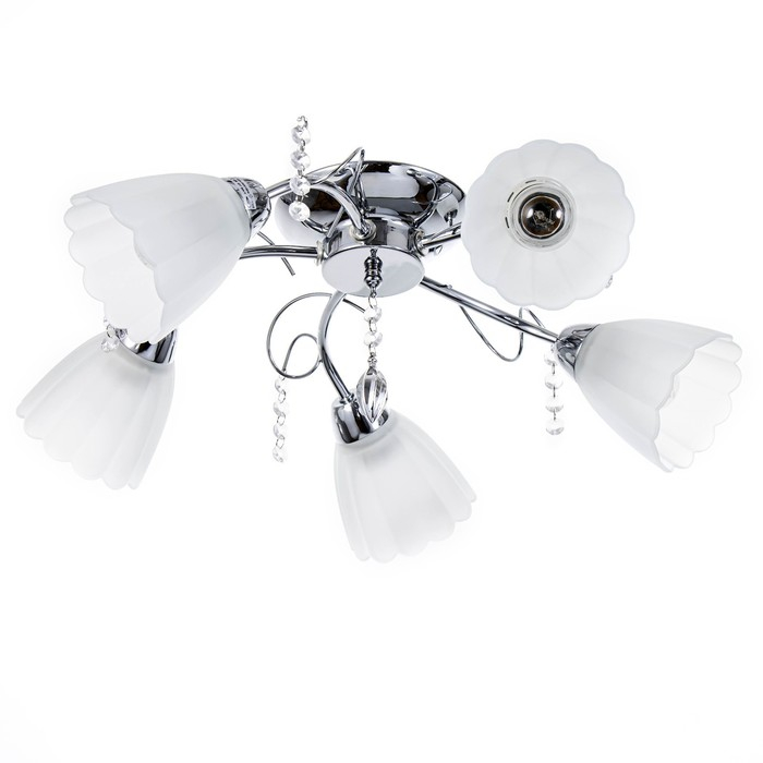 Люстра Люстра "Адель" 5x40Вт E27 хром 54х52х17 см