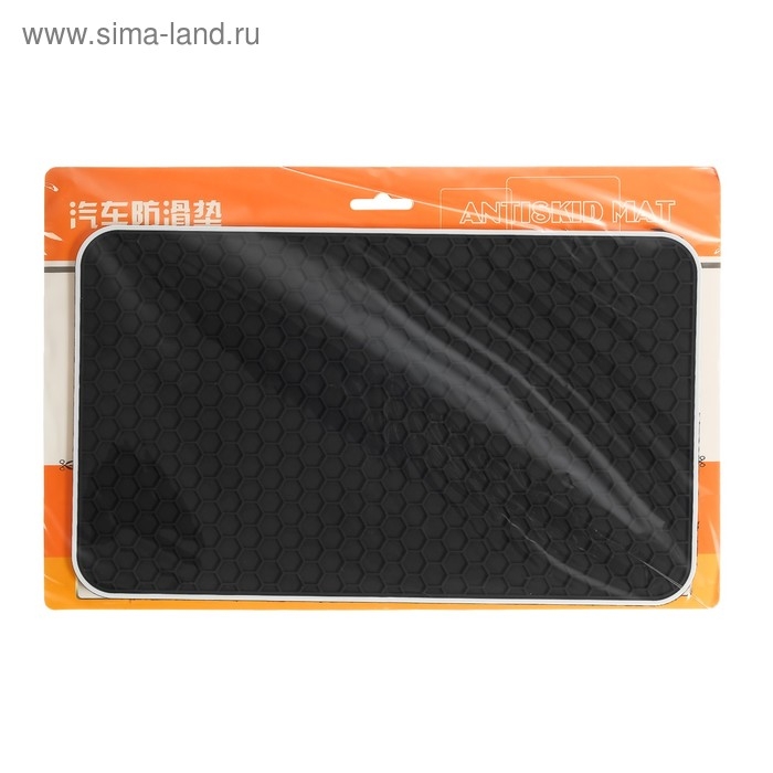 Коврик противоскользящий 27.5×17 см, соты, черный Коврик противоскользящий 27.5×17 см, соты, черный
