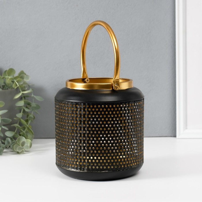 Подсвечник металл на 1 свечу  Подсвечник металл на 1 свечу "Зерно" d=5 см 15х15х17,5 см