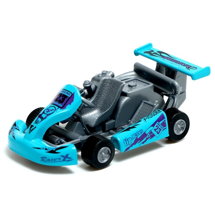 Машина металлическая «Картинг», инерция, цвет МИКС Машина металлическая «Картинг», инерция, цвет МИКС