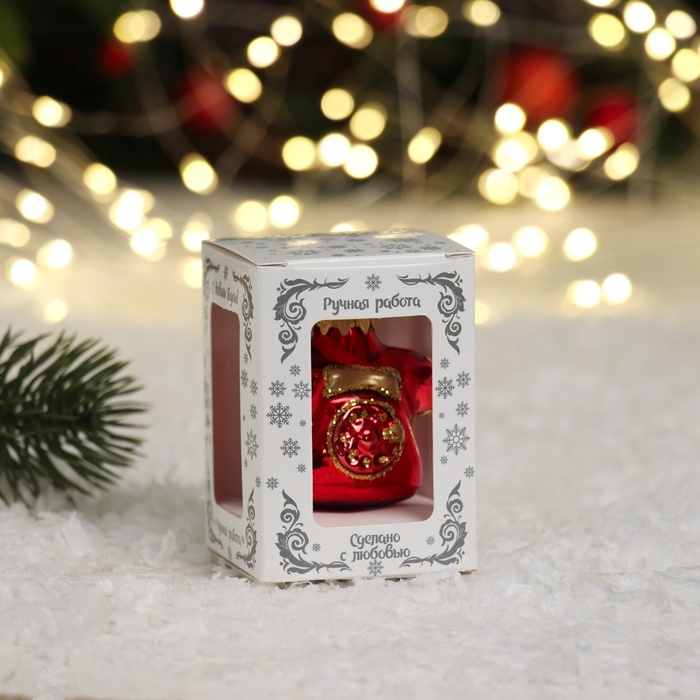 Ёлочное украшение Ёлочное украшение "Телефон", красный в подарочной упаковке, h-6см