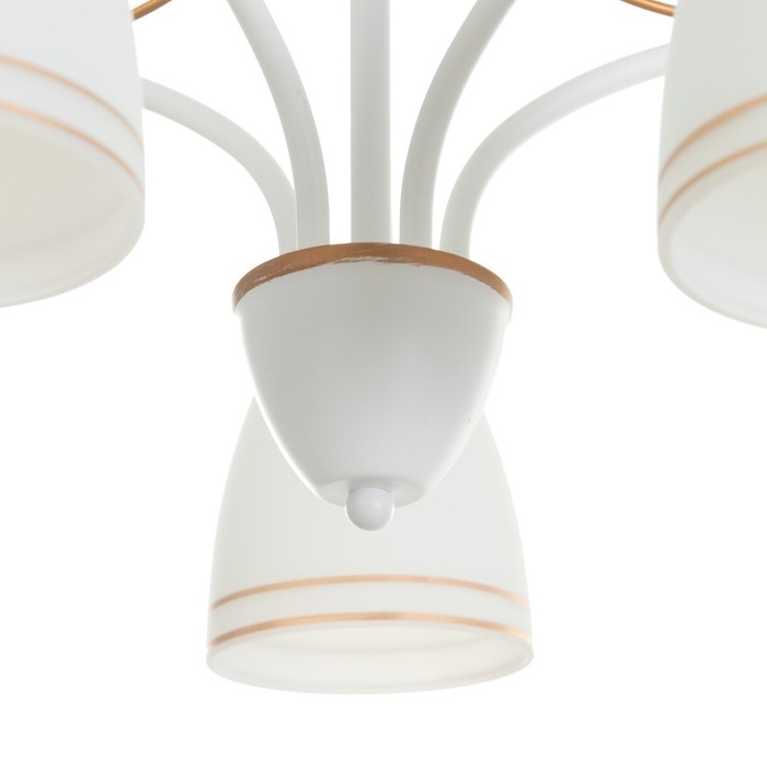 Люстра Люстра "Фрэнликс" 5хЕ27 40Вт белый 54х54х30 см BayerLux