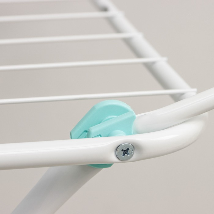 Сушилка для белья напольная складная, рабочая длина 18 м, высота от пола 95 см, ширина 54 см, цвет белый Сушилка для белья напольная складная, рабочая длина 18 м, высота от пола 95 см, ширина 54 см, цвет белый