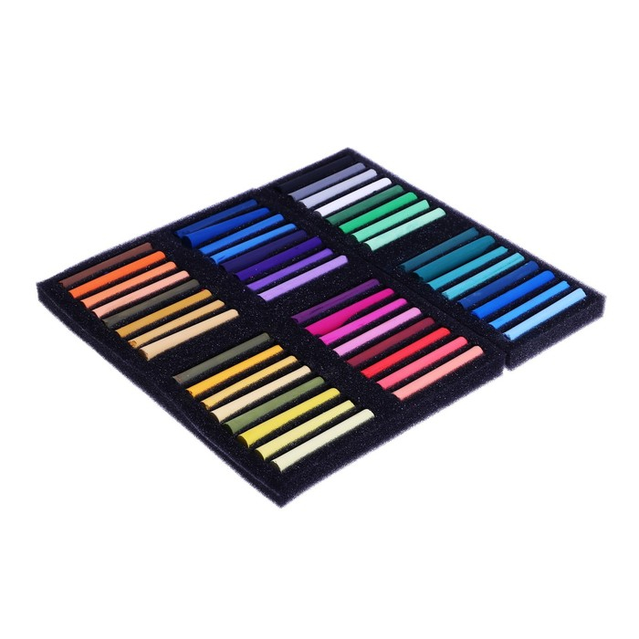 Пастель сухая, набор 48 цветов, Soft, Пастель сухая, набор 48 цветов, Soft, "Аква-Колор" (художественная)