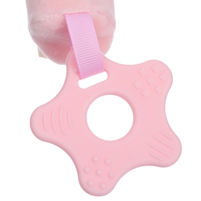 Пищалка - погремушка «Милая зайка», с прорезывателем, Крошка Я Пищалка - погремушка «Милая зайка», с прорезывателем, Крошка Я