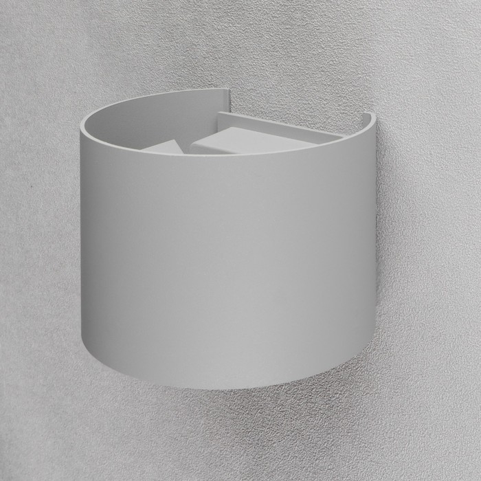 Светильник светодиодный настенный FSD-005, 6 Вт, 450 Лм, 3000К, IP54, 220 В, металл, серый