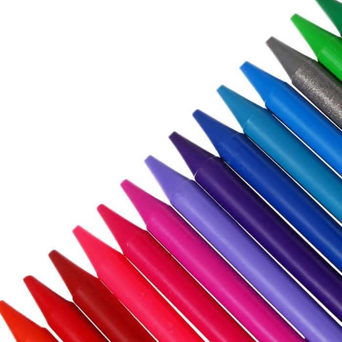 Мелки пластиковые 24 цвета, Carioca Мелки пластиковые 24 цвета, Carioca "Plastello", яркие цвета, экономичный расход, не пачкаются, круглые, в конверте