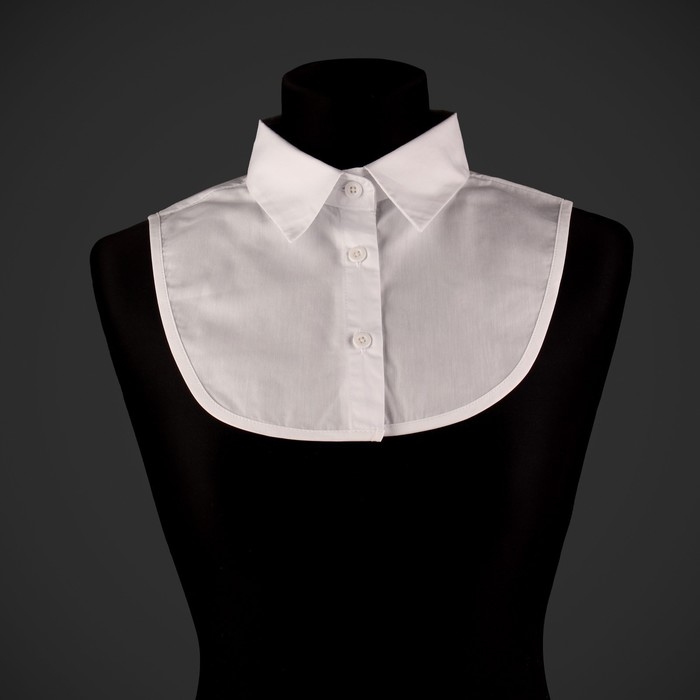 Воротник ложный, диаметр горловины = 42 см, 31,5 × 20,5 см, цвет белый Воротник ложный, диаметр горловины = 42 см, 31,5 × 20,5 см, цвет белый