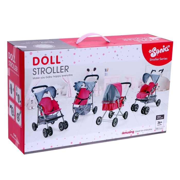 Коляска для кукол, металлический каркас, универсальная Коляска для кукол, металлический каркас, универсальная