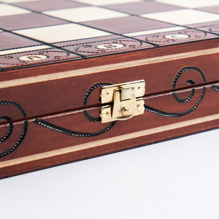 Шахматы польские деревянные большие Madon  Шахматы польские деревянные большие Madon "Консул", 48 х 48 см, король h-9 см, утяжеленные