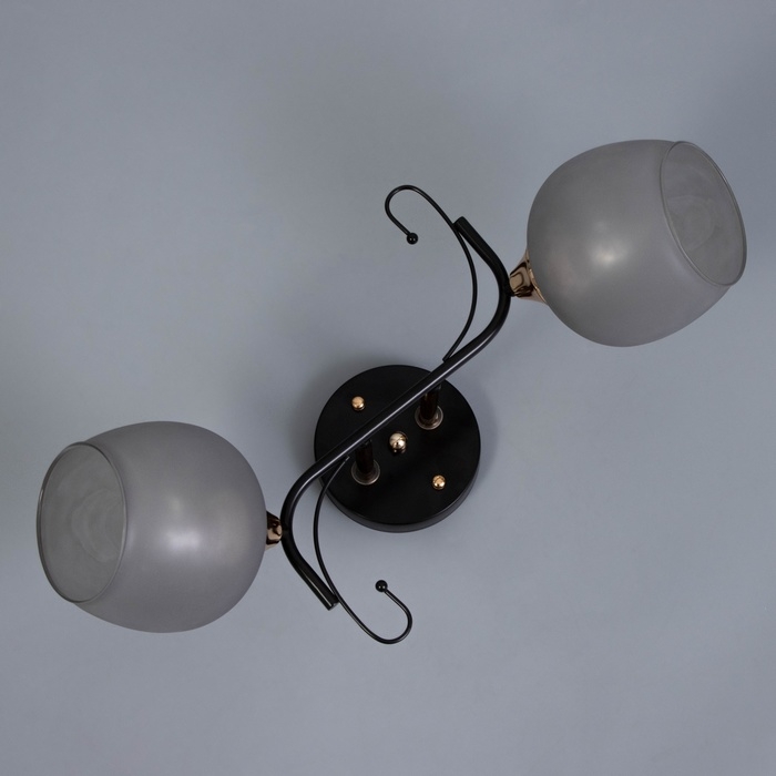 Люстра Люстра "Акапулько" 2х60Вт Е27 Коричневый, золото 48х28х24см