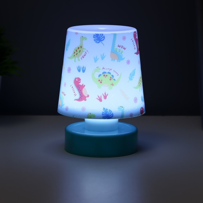 Ночник Ночник "Динозаврик" LED от батареек 3хААА 7,5х7,5х11 см RISALUX