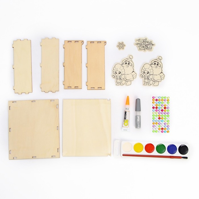 Набор для творчества. Новогодняя шкатулка «Дед Мороз со Снегурочкой» Набор для творчества. Новогодняя шкатулка «Дед Мороз со Снегурочкой»