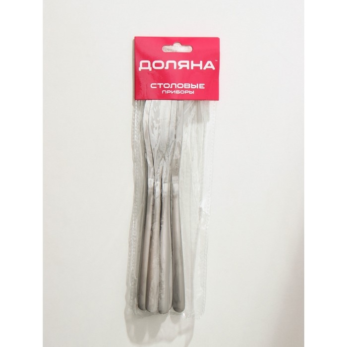 Ножи столовые из нержавеющей стали Доляна Sentiment, длина 23 см, 6 шт, цвет серебряный Ножи столовые из нержавеющей стали Доляна Sentiment, длина 23 см, 6 шт, цвет серебряный