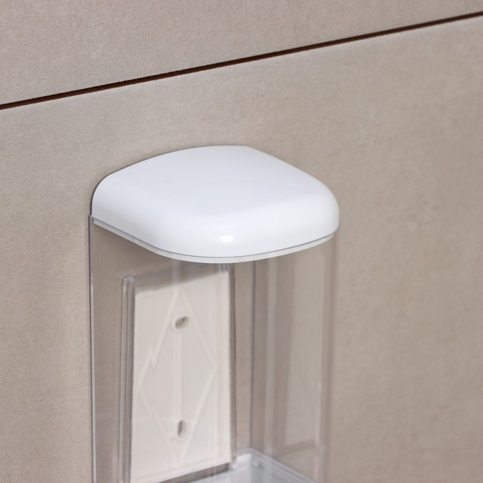 Диспенсер механический для антисептика и жидкого мыла Доляна, 500 мл, цвет белый Диспенсер механический для антисептика и жидкого мыла Доляна, 500 мл, цвет белый