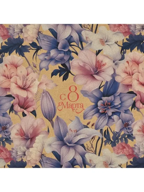 Бумага упаковочная крафт &laquo;8 марта&raquo;, 50&times;70 см