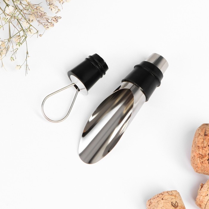 Подарочный набор сомелье «Самой цветущей»: штопор, пробка, каплеуловитель для вина Подарочный набор сомелье «Самой цветущей»: штопор, пробка, каплеуловитель для вина