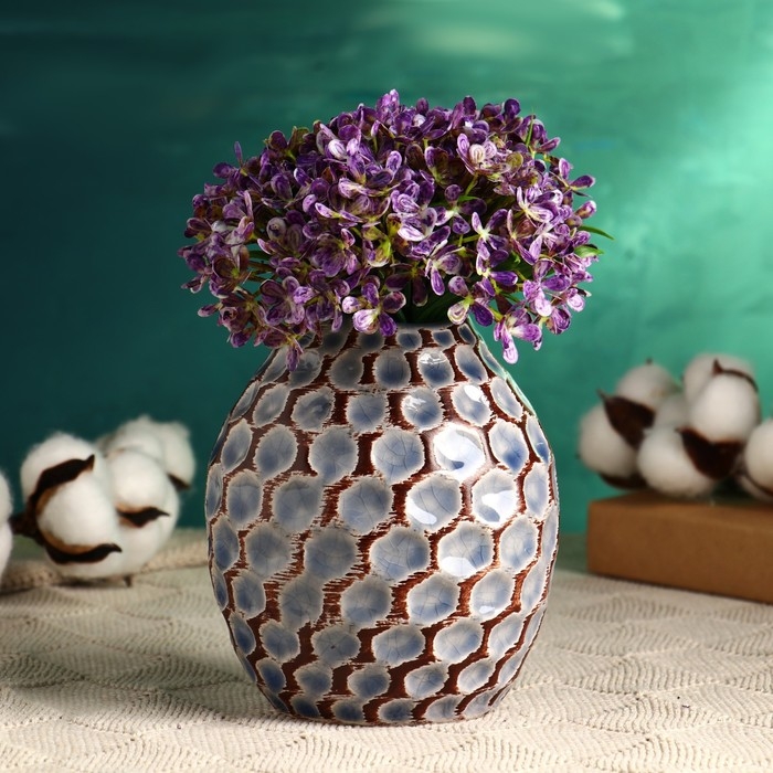 Кашпо - ваза  Кашпо - ваза "Дрейк" 13х10см, серая