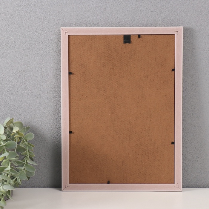 Фоторамка пластик формат А4 Фоторамка пластик формат А4 "Золотой вьюнок на белом" 1,1х23,8х32,5 см