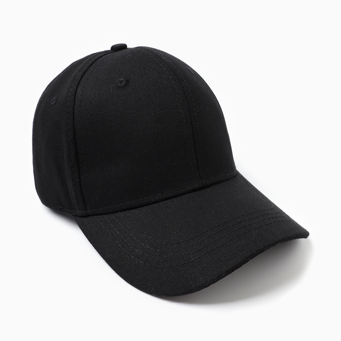 Кепка женская однотонная MINAKU цвет чёрный, р-р 58 Кепка женская однотонная MINAKU цвет чёрный, р-р 58