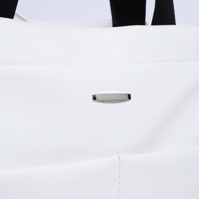 Сумка женская TEXTURA, шопер, большой размер, цвет белый