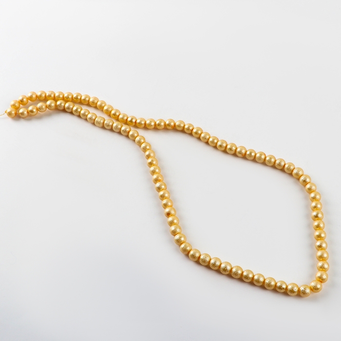 Бусины из стекла, набор 78 шт., размер 1 шт. — 10 мм, цвет жёлтый