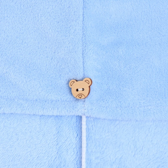 Полотенце-чалма для сушки волос Этель цвет голубой, 65*25 см, 100% п/э Полотенце-чалма для сушки волос Этель цвет голубой, 65*25 см, 100% п/э