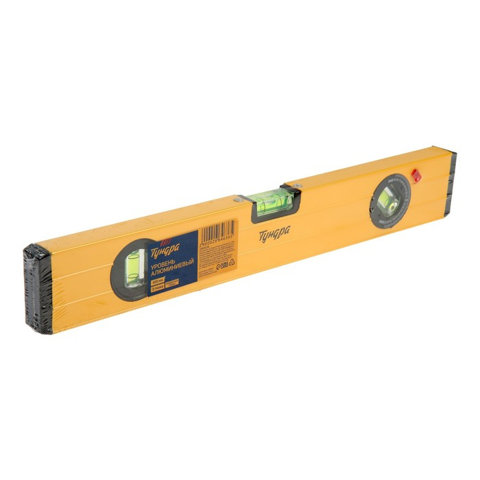 Уровень алюминиевый ТУНДРА, 3 глазка (1 поворотный глазок), 400 мм Уровень алюминиевый ТУНДРА, 3 глазка (1 поворотный глазок), 400 мм