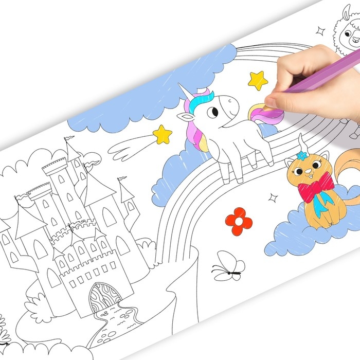 Раскраска-рулон «Волшебный мир»