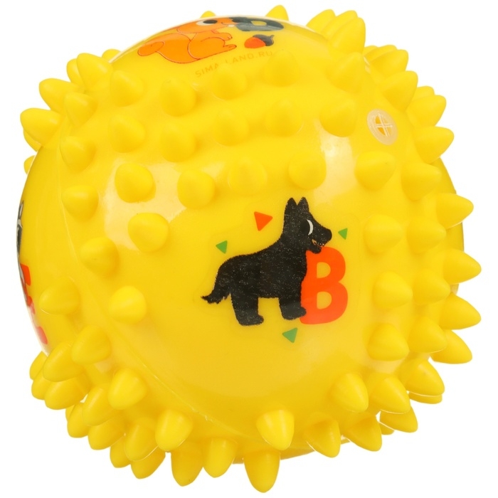 Развивающий тактильный мячик  Развивающий тактильный мячик "Ежик", диаметр 9 см, с пищалкой, в пакете, Крошка Я