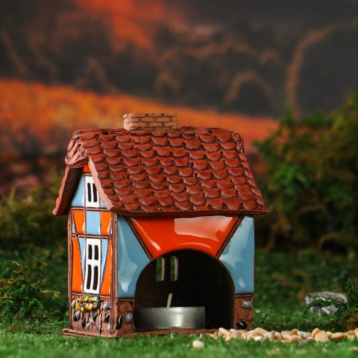 Аромалампа Домик «Лайма», ручная работа, микс, 12 см Аромалампа Домик «Лайма», ручная работа, микс, 12 см