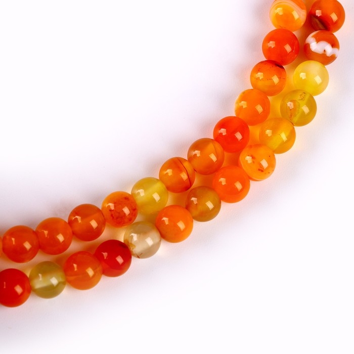 Бусины из натурального камня «Жёлтый агат» набор 58 шт., размер 1 шт. — 6 мм Бусины из натурального камня «Жёлтый агат» набор 58 шт., размер 1 шт. — 6 мм