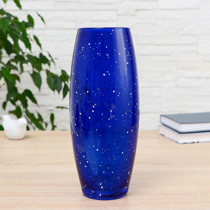 Ваза Ваза "Крапле-кобольт" d=7,5см, h=26см, v=1,8л