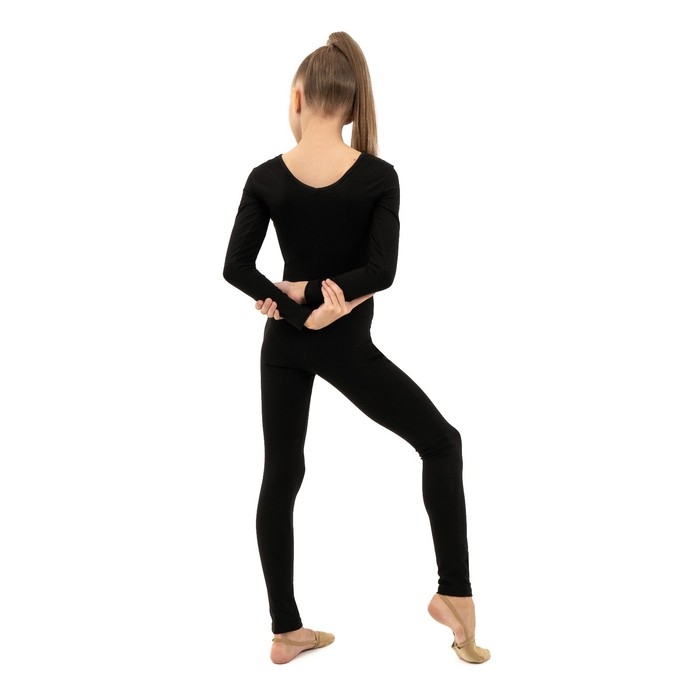 Комбинезон для гимнастики и танцев Grace Dance, р. 28, цвет чёрный Комбинезон для гимнастики и танцев Grace Dance, р. 28, цвет чёрный