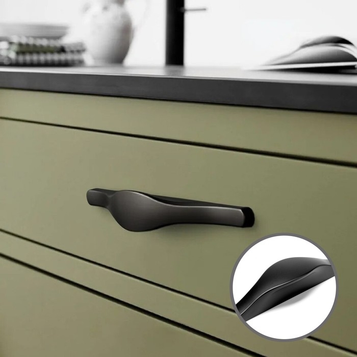 Ручка-скоба CAPPIO RSC028, м/о 96 мм, цвет черный Ручка-скоба CAPPIO RSC028, м/о 96 мм, цвет черный