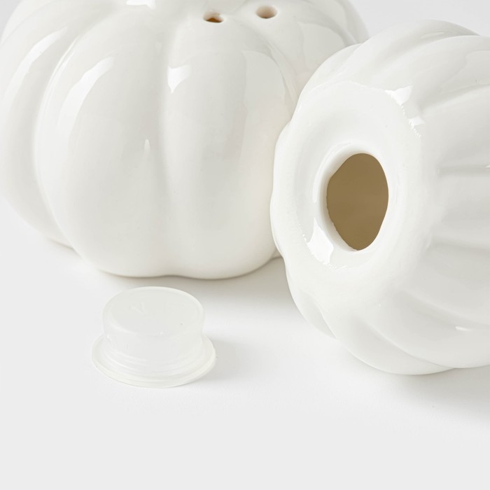 Набор для специй на деревянной подставке BellaTenero «Витамины», 2 предмета: солонка 60 мл, перечница, 60 мл, цвет белый Набор для специй на деревянной подставке BellaTenero «Витамины», 2 предмета: солонка 60 мл, перечница, 60 мл, цвет белый