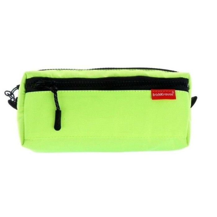 Пенал мягкий, 2 отделения, объёмный, 100 х 210 х 50 мм, Erich Krause, Neon Yellow 49003 Пенал мягкий, 2 отделения, объёмный, 100 х 210 х 50 мм, Erich Krause, Neon Yellow 49003